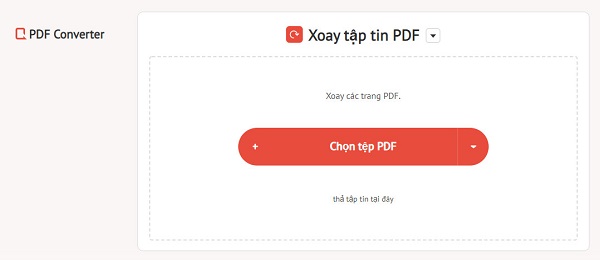 Xoay file PDF bằng PDF Converter