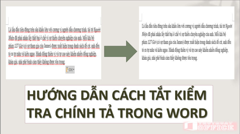 Hướng dẫn cách tắt kiểm tra chính tả trong Word trong vòng 1 nốt nhạc 1 Hướng dẫn cách tắt kiểm tra chính tả trong Word