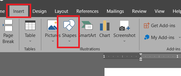 Vẽ sơ đồ trong Word bằng công cụ Shapes