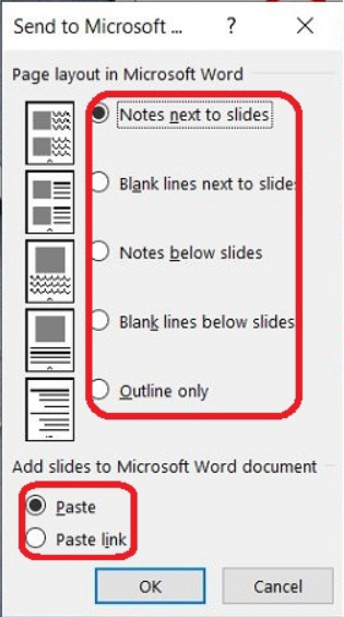 Cách chuyển file PowerPoint sang Word bằng Create Handouts