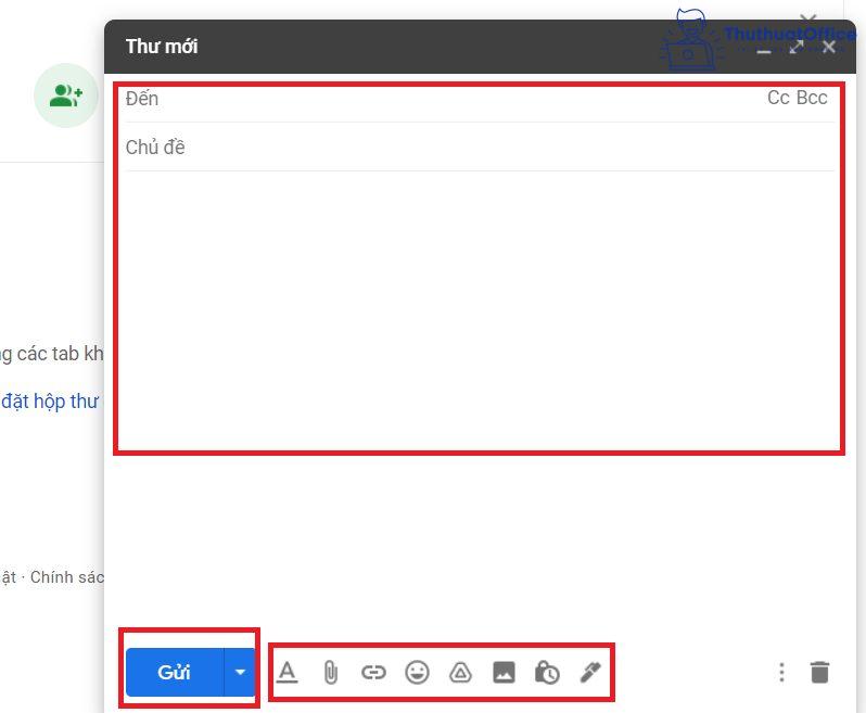 Cách sử dụng Gmail để gửi email cho người khác