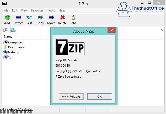 Phần mềm nén file 7-Zip