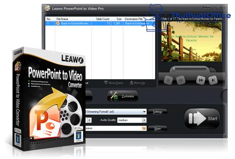 Chuyển PowerPoint sang video bằng phần mềm Leawo PowerPoint to Video