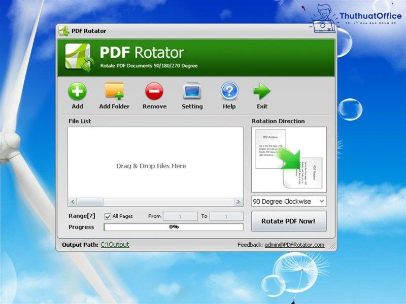 Phần mềm xoay file PDF