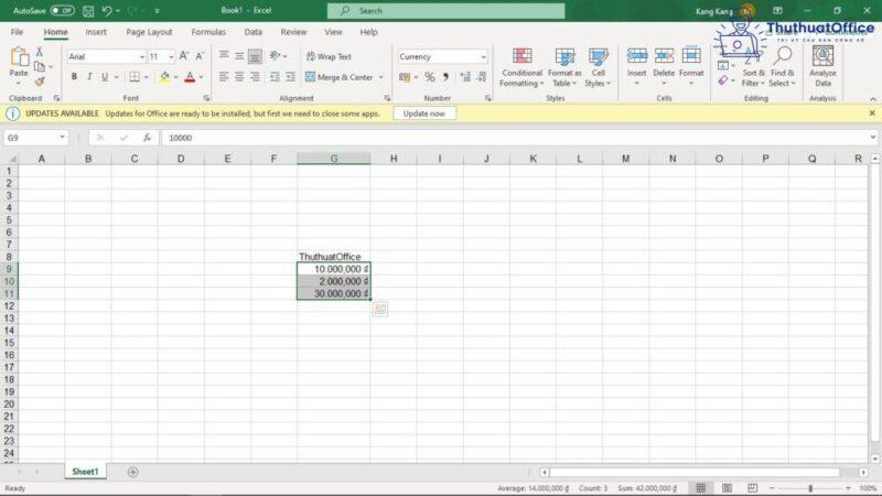 Cách hiện số 0 trong Excel 07