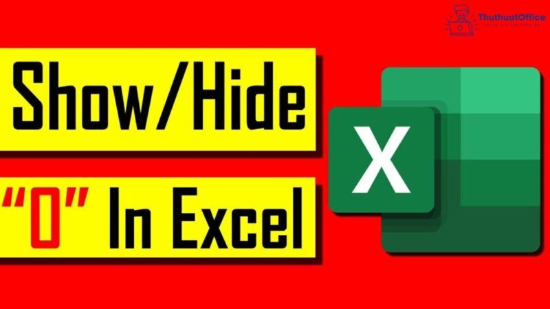 Cách hiện số 0 trong Excel 01