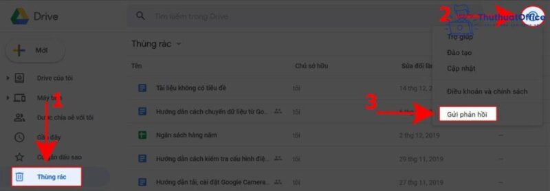 khôi phục dữ liệu đã xóa vĩnh viễn trên Google Drive 02