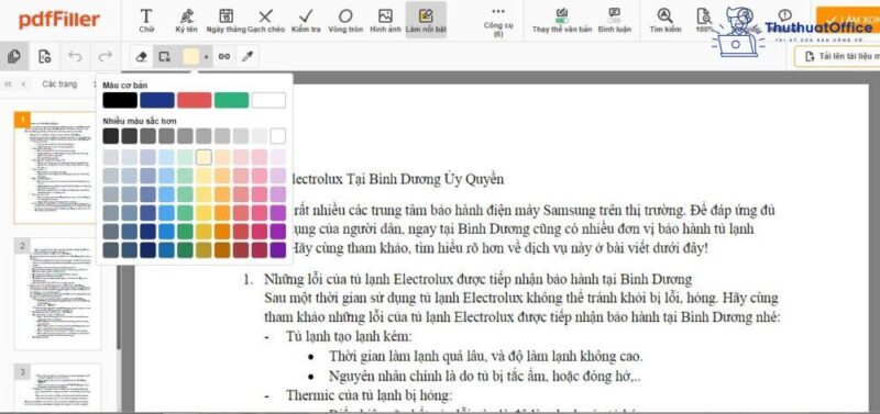 Cách highlight trong PDF