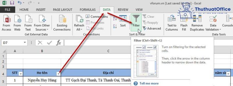 2 cách lọc dữ liệu trong Excel cực đơn giản bạn nên biết 10