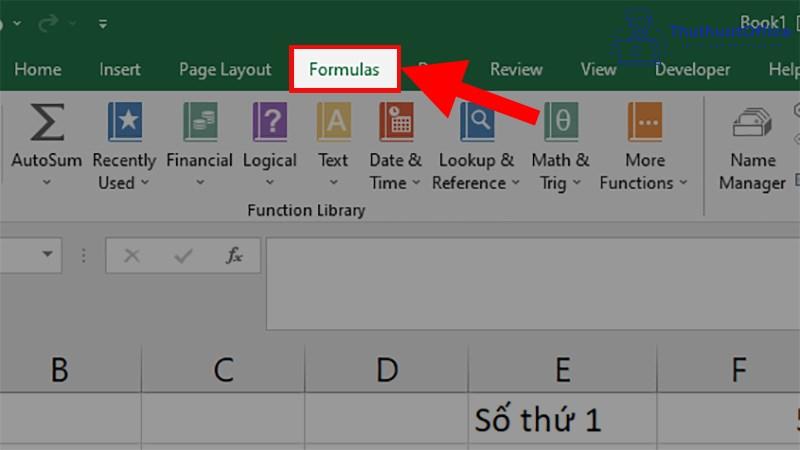 Excel không nhảy công thức