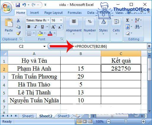 Các hàm cơ bản trong Excel