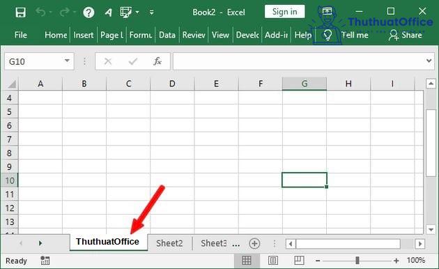 Excel không hiện Sheets