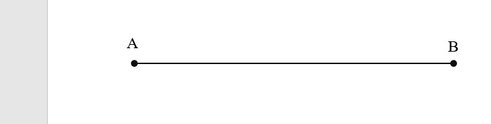 That's it! You've successfully drawn line segment AB