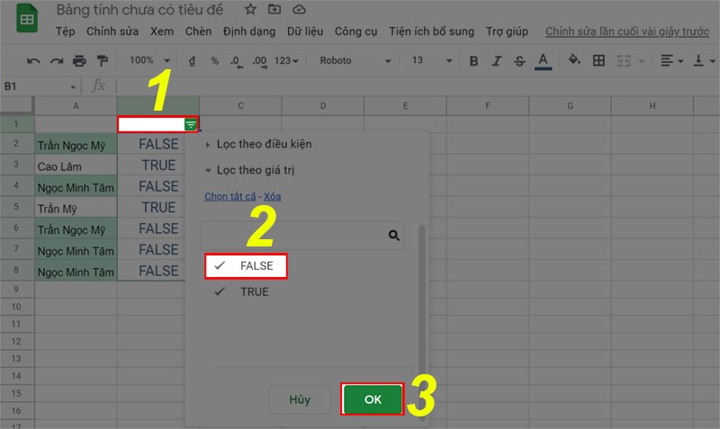 Filtering duplicate data in Google Sheet