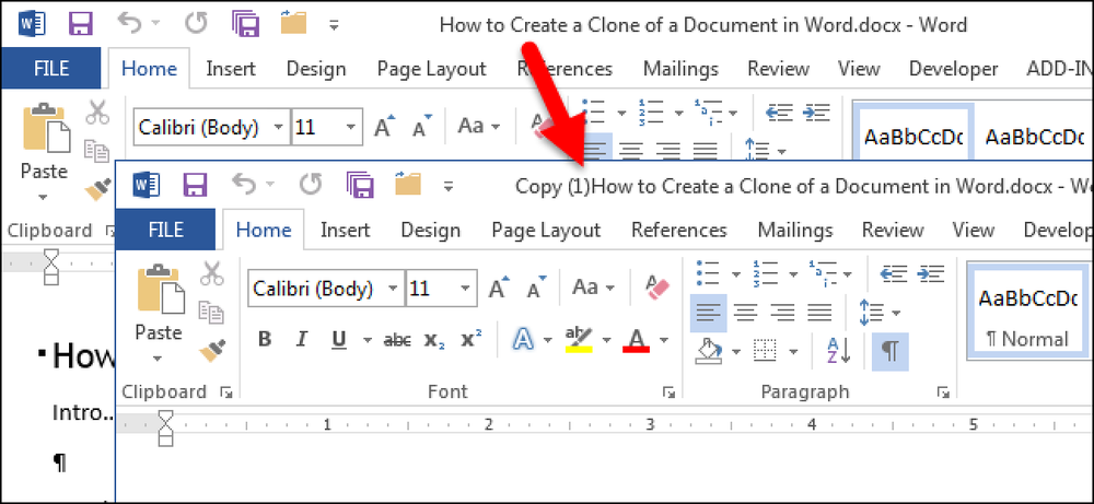 How to make a copy of a word doc?