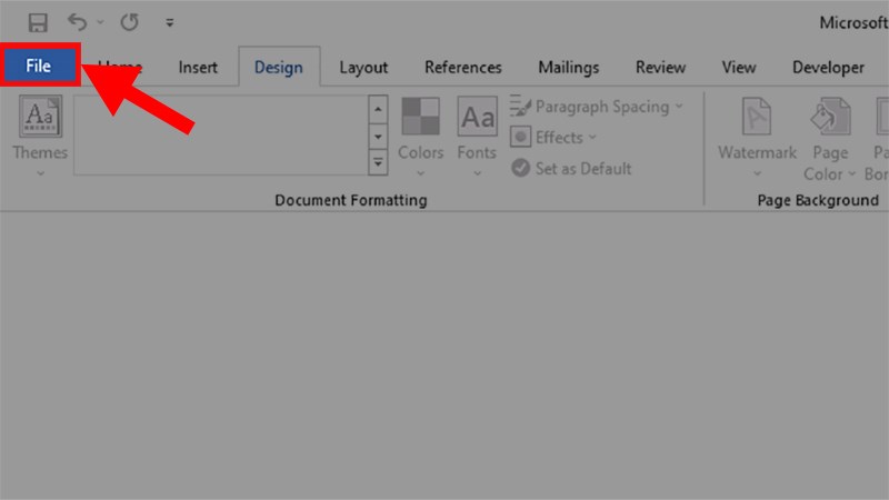 The Word file will be opened automatically (now the Microsoft Word application will be opened in Safe Mode and not load any plugins) > Click File