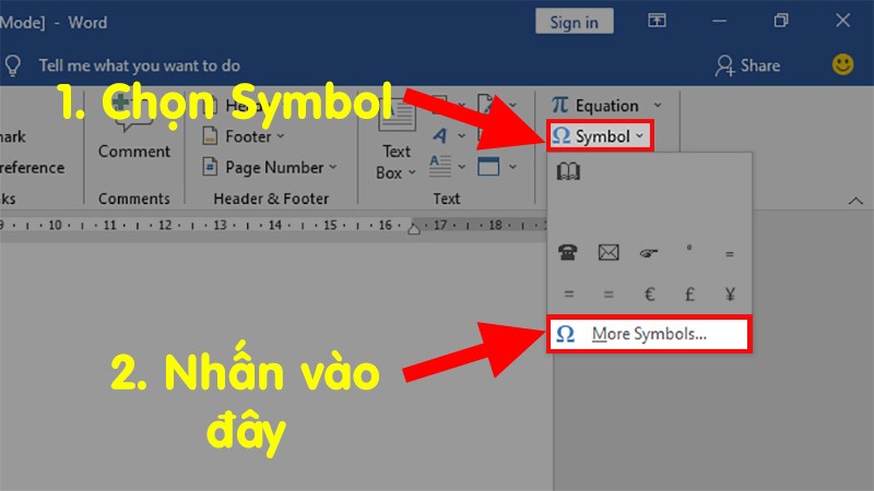 Go to the Symbols section > Select Symbol > Select More Symbols