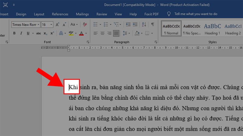 Place  the mouse cursor where you want to indent the bullet, if it is a paragraph, put it at  the beginning of the paragraph