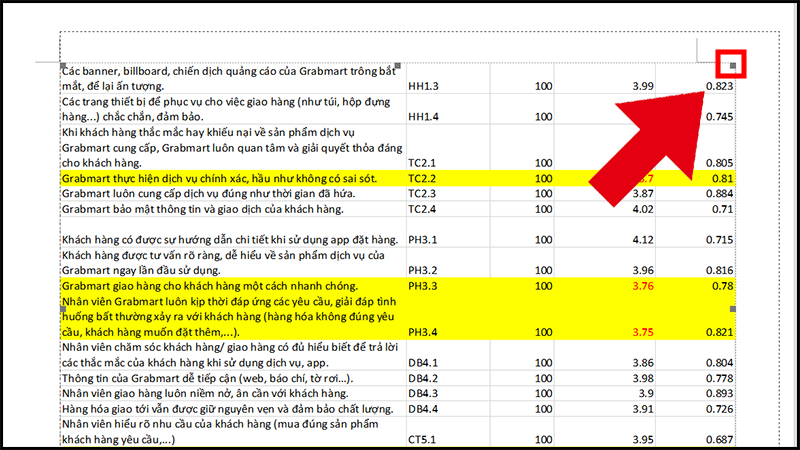 Move your mouse to the small squares in the corner of the spreadsheet