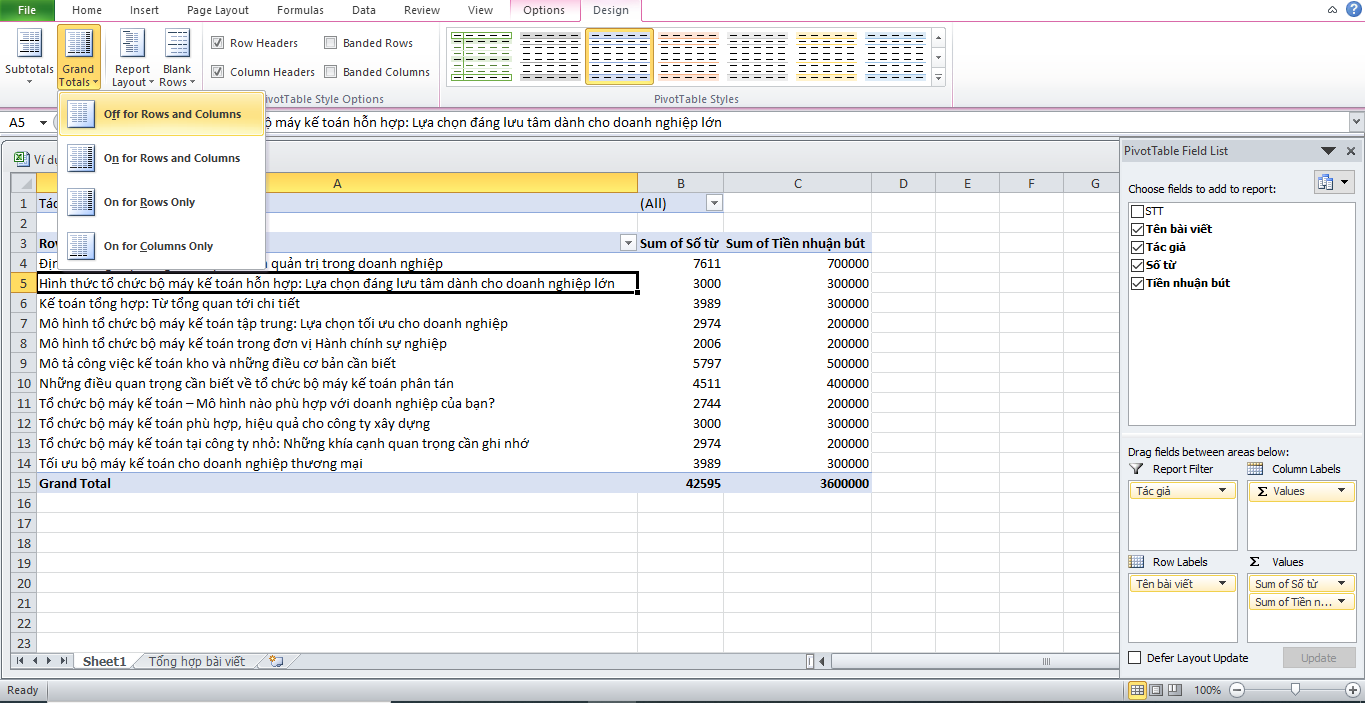 Hướng dẫn chi tiết cách tách sheet trong Excel 18