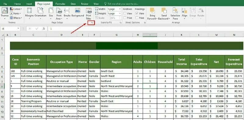 Hướng dẫn chi tiết cách in File Excel không bị mất cột 1