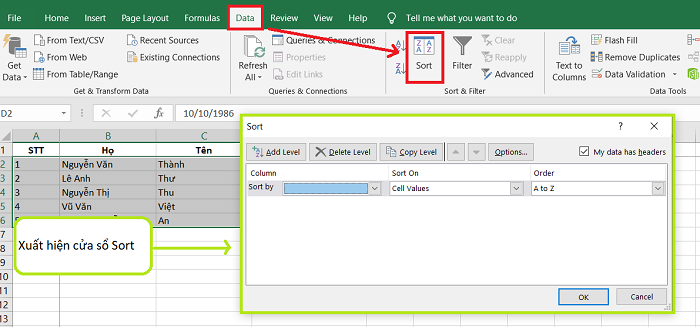 Hướng dẫn chi tiết cách tách sheet trong Excel 12