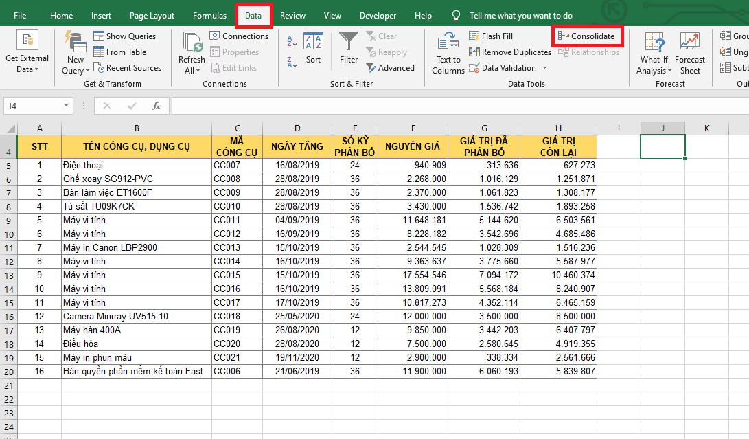 Hướng dẫn chi tiết cách tách sheet trong Excel 5