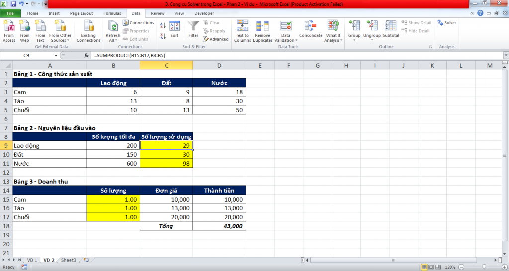 Cách tính thuế trong Excel và Quản Lý Tài Chính Hiệu Quả 8