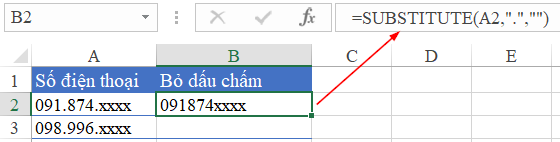 Hướng dẫn chi tiết phương pháp tạo dấu chấm trong Excel 5