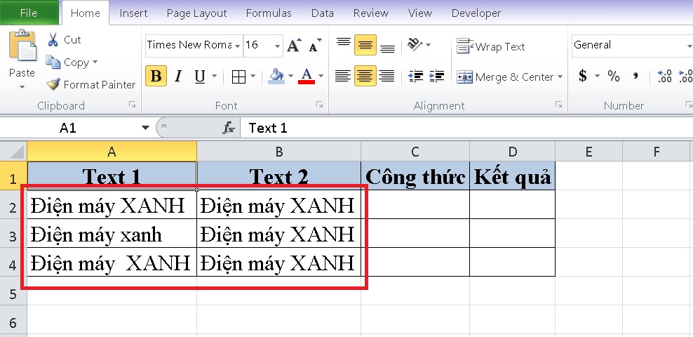 Hướng dẫn chi tiết cách so sánh 2 cột trong Excel 3