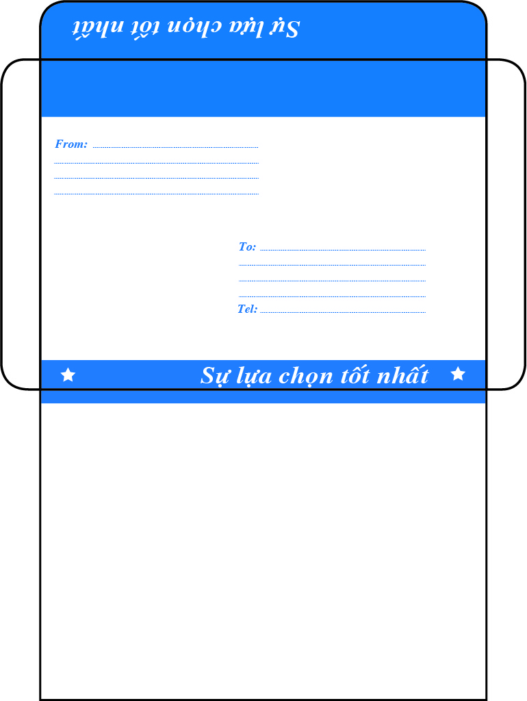 Download Mẫu Phong Bì File Word Miễn Phí Đẹp Mắt 3