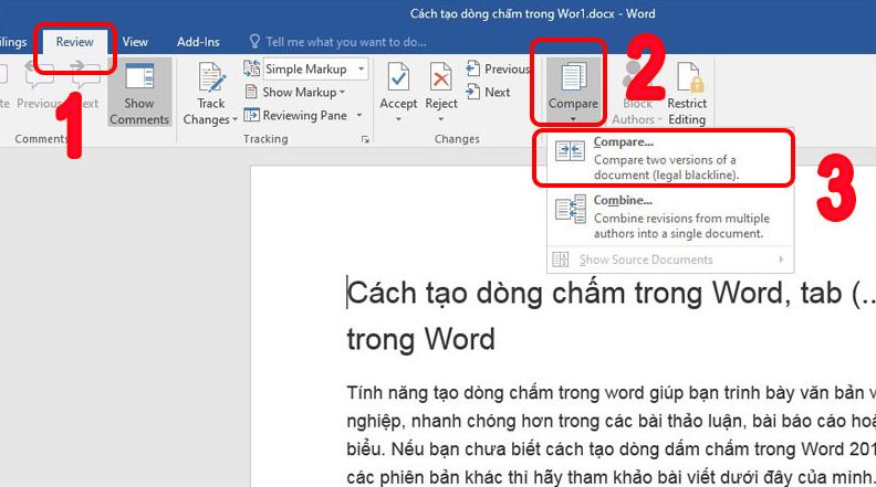 So Sánh 2 Bản Word Sự Khác Biệt Giữa Word 2016 và Word 2019 4