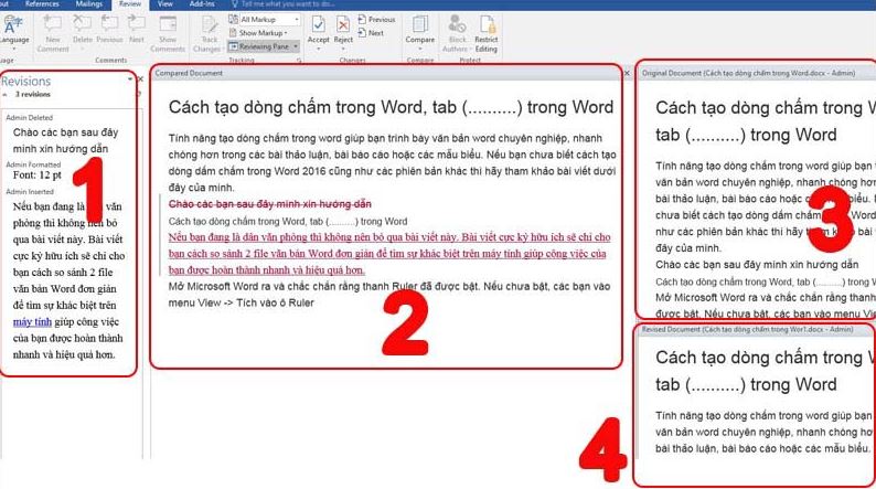 So Sánh 2 Bản Word Sự Khác Biệt Giữa Word 2016 và Word 2019 3