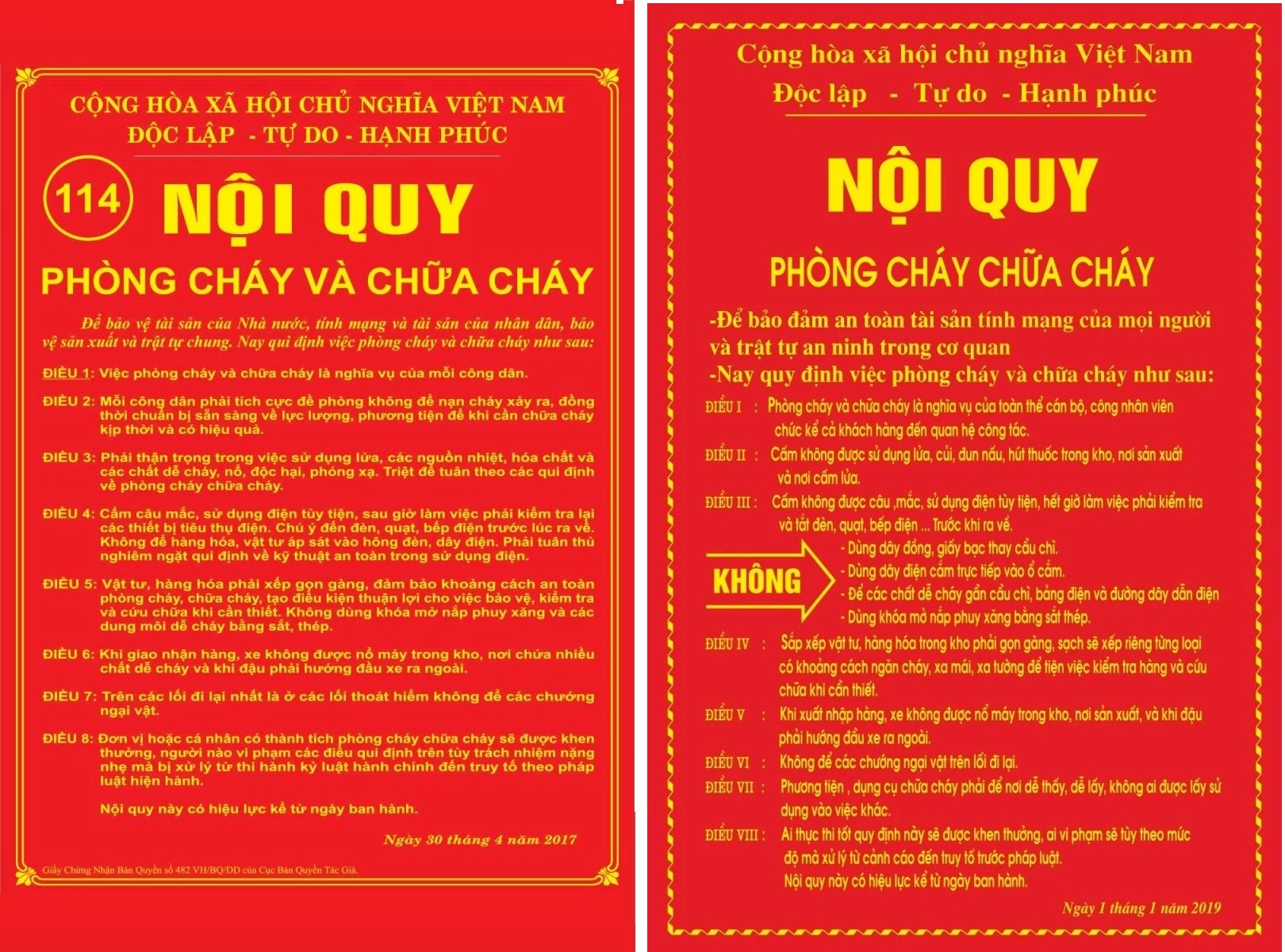 Hướng Dẫn Soạn Thảo Nội Quy Phòng Cháy Chữa Cháy File Word Đầy Đủ 3