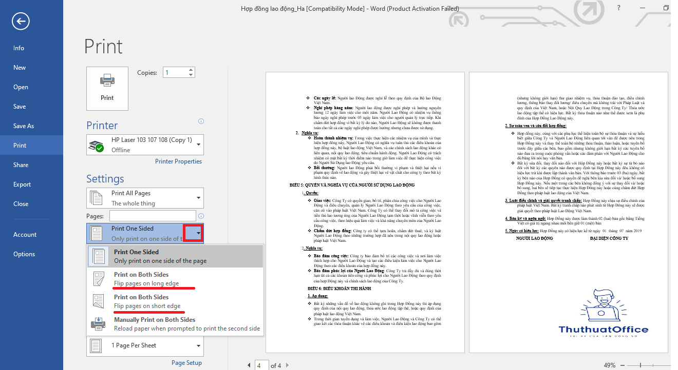 Hướng Dẫn Chi Tiết Cách In 2 Mặt Trong Word Cho Các Phiên Bản 2007 Đến 2019 3