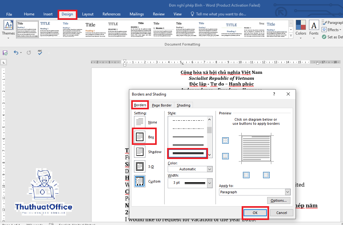 Hướng Dẫn Từng Bước Cách Tạo Bìa Trong Word Ấn Tượng 3