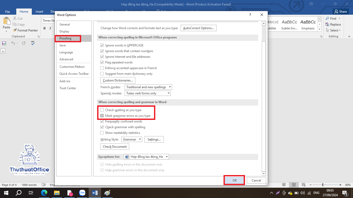 Hướng Dẫn Chi Tiết Cách Xóa Gạch Đỏ Trong Word Khi Soạn Thảo Tiếng Việt 2