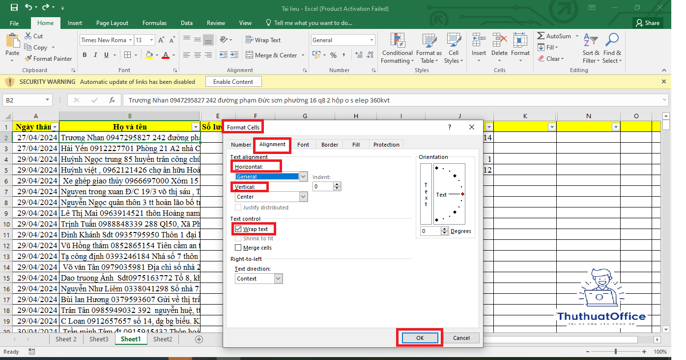 Tổng Hợp Những Cách Giãn Dòng Trong Excel Cần Tham Khảo 4