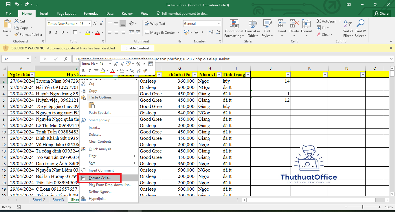 Tổng Hợp Những Cách Giãn Dòng Trong Excel Cần Tham Khảo 3