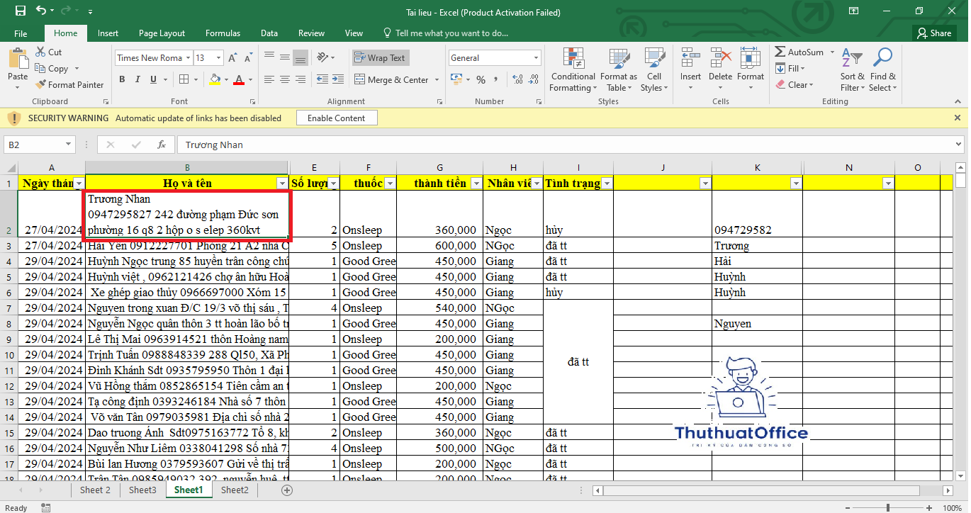 Hướng Dẫn Từng Bước Và Mẹo Hữu Ích Xuống Hàng Trong Excel 2