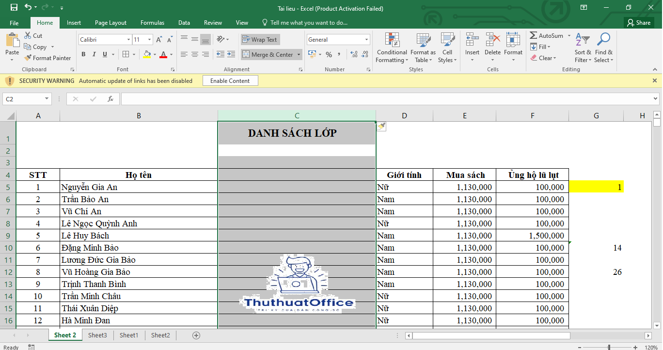 Những Cách Thêm Cột Trong Excel Cho Người Mới Bắt Đầu 2