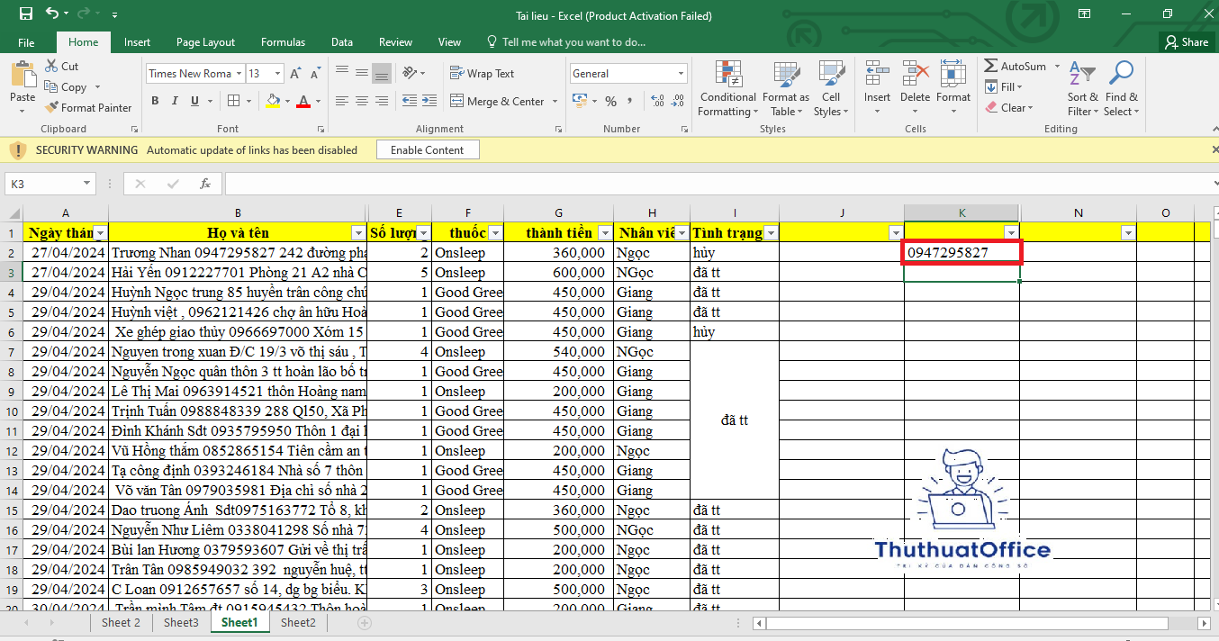 Hướng Dẫn Sử Dụng Và Mẹo Vặt Hàm MID trong Excel 2