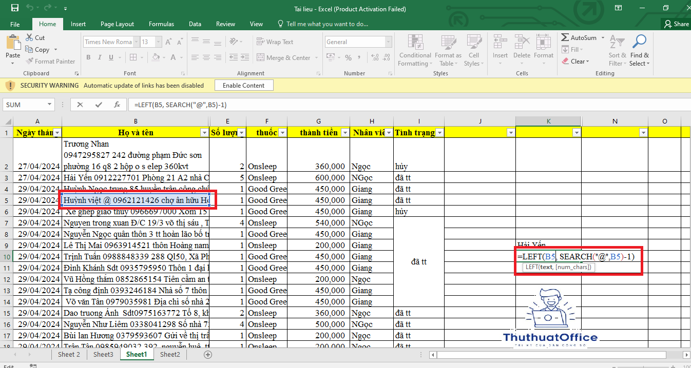 Hướng Dẫn Sử Dụng Hàm Left Trong Excel Đơn Giản 3