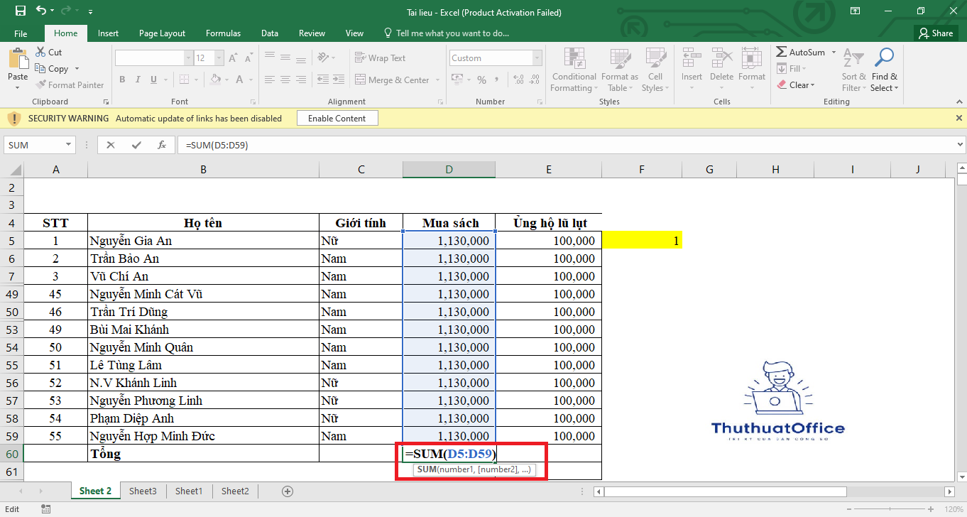 Đây Là Những Hàm Trong Excel Mà Bạn Cần Nắm Rõ 3