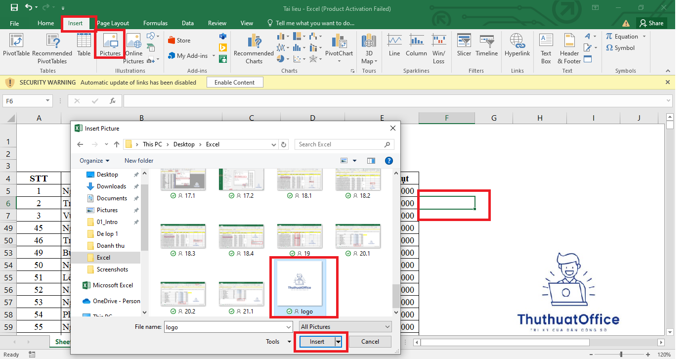 Hướng Dẫn Chi Tiết Cách Chèn Ảnh Vào Excel Cho Người Mới Bắt Đầu 1