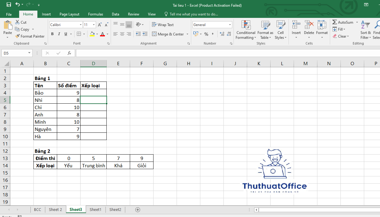 Hướng Dẫn Hàm Hlookup Trong Excel Cơ Bản 1