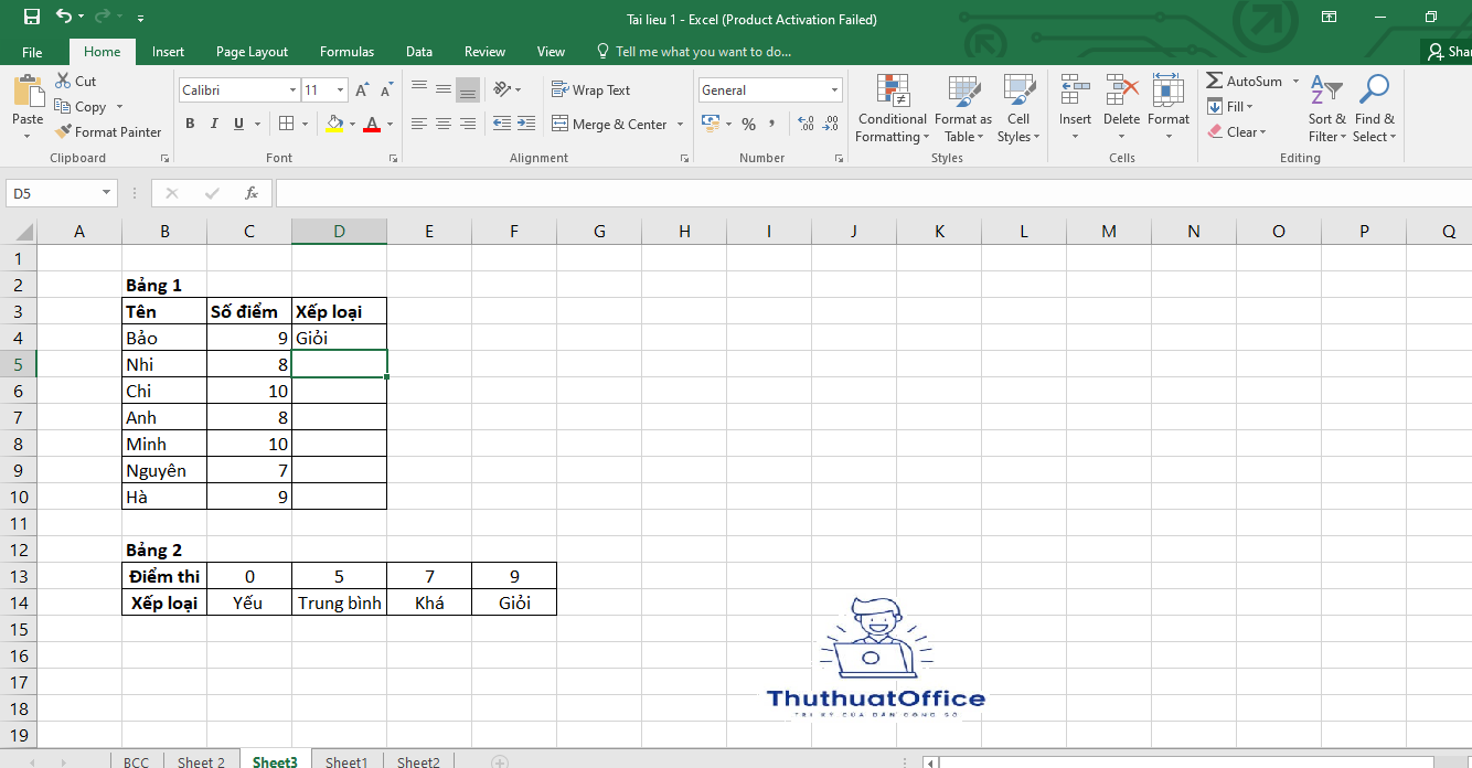 Hướng Dẫn Hàm Hlookup Trong Excel Cơ Bản 3