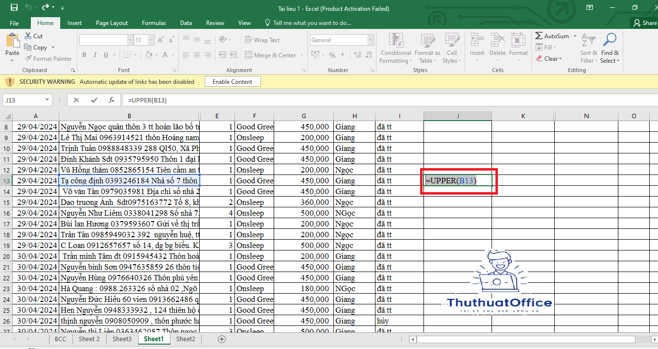 Hướng Dẫn Chuyển Chữ Thường Thành Chữ Hoa Trong Excel Bí Quyết Và Mẹo Vặt 1