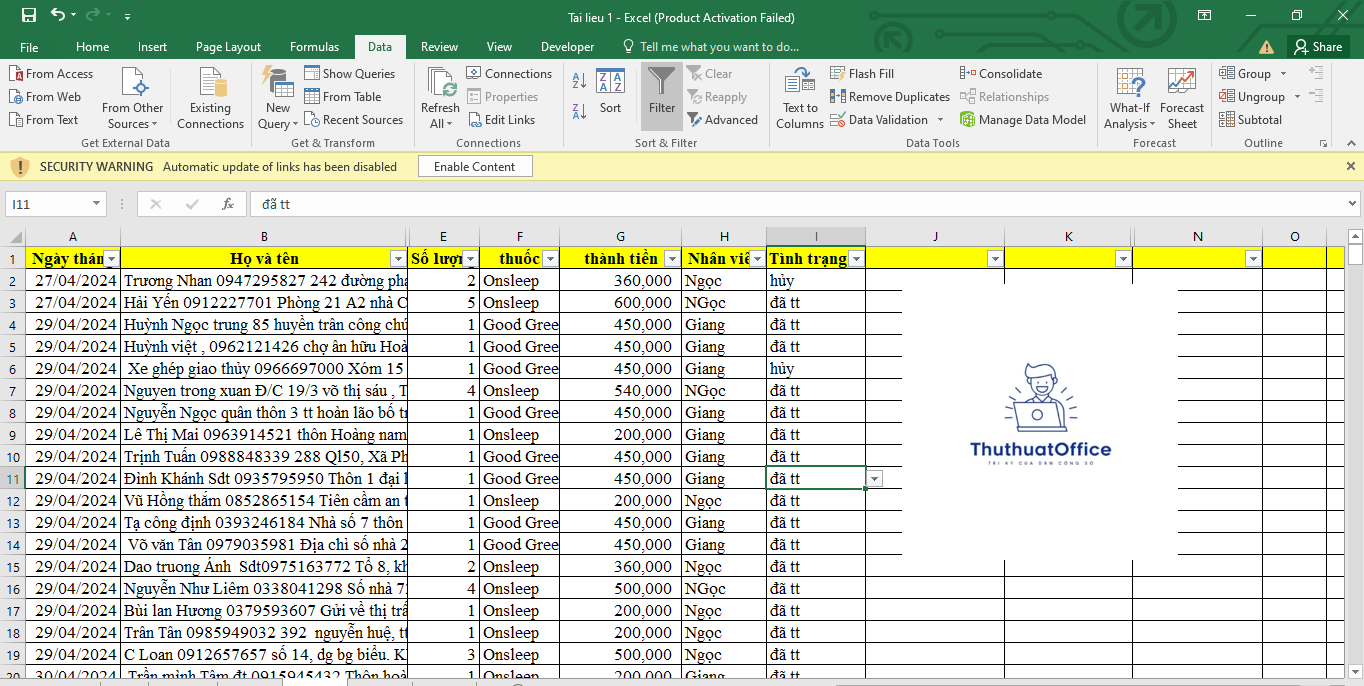 Mẫu File Excel Quản Lý Khách Hàng Giúp Kinh Doanh Hiệu Quả 1