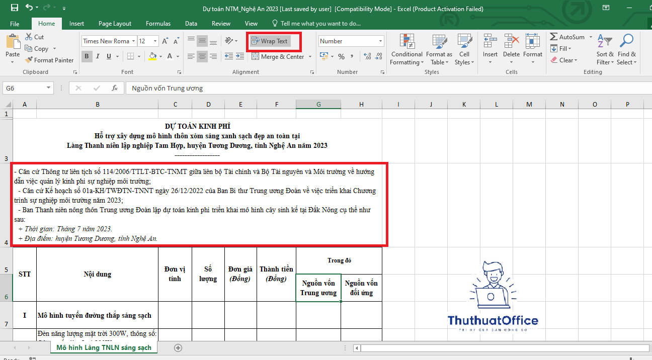 Hướng Dẫn Cách Xuống Dòng Trong 1 Ô Excel Dành Cho Bạn 1